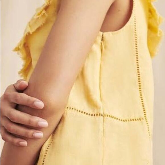 Faherty Women's Ellis Dress - Jojoba Linen - Picture 3 of 9